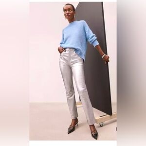 LOFT Silver Skinny Jeans